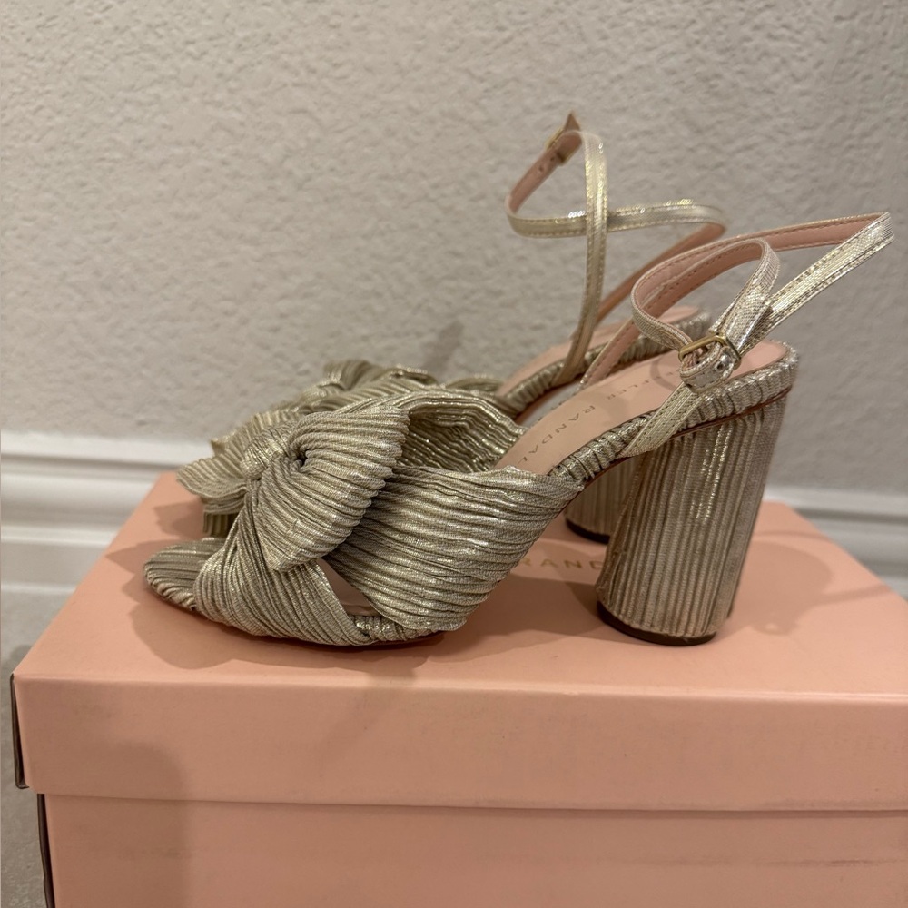 Loeffler Randall Women’s Camellia Pleated Bow Heel - Picture 2 of 3